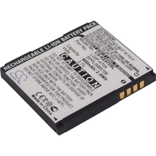 CS 800mAh battery for LG GD330,KE70,KE970,KE970U,KF600,KF750,KG270,KG70,KG70c,KU970,LF755,LG Muziq,LG Secret,LX570