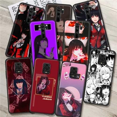 Anime Kakegurui Jabami Phone case For Xiaomi Redmi Note 9S 9 9T 8 7 10 Pro 8T K40 9C 9A 9Power 10Pro Max Shell Bumper