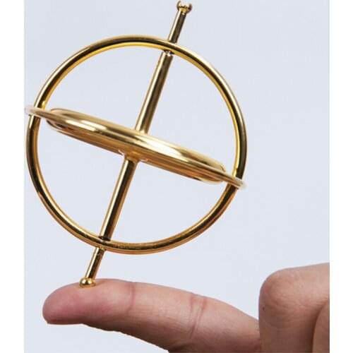 Childrens Metal Alloy Colorful Fingertip Decompression Gyro Science Education Gyro Classic Balance Decompression Toy Gift