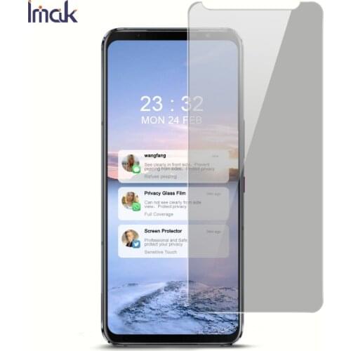 IMAK Privacy Anti Glare Tempered Glass for ASUS Rog Phone 5 Ultimate Screen Protector Front HD Film Rog Phone5 Pro 5Pro Glass