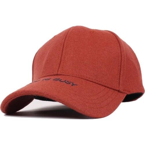 Difanni Autumn And Winter Men Good Quality Wool Baseball Caps Casual Cap Unisex Solid Color Felt Hat gorras fitted for Women