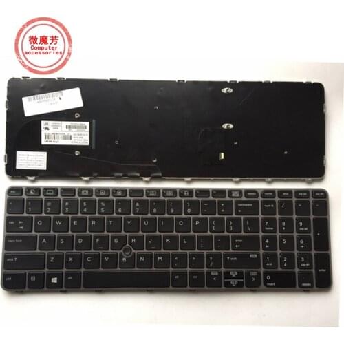 US For HP EliteBook 850 G3 for ZBook 15u G3 without Backlit Laptop Keyboards English