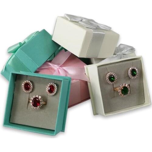 Jewelry Storage Box Earrings Ring Display Packaging Gift Box Necklace Gift Box Jewelry Store Small Jewelry Box 24Pcs/lot