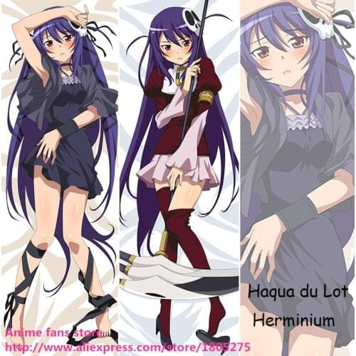 Cool Anime Pillowcase Kami nomi zo shiru sekai Haqua du Lot Herminium Cute pillow case decorative Hugging Body