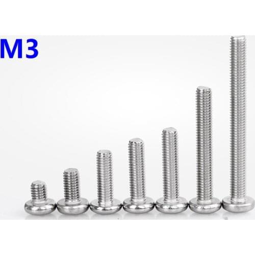 M3*9/10/12/14/16/18/20 Philips cross head Screws Bolts Nuts Hex Socket Head Cap Screw Bolts Fasteners Repair Hardware tools