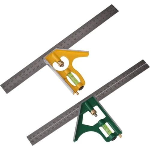 Multifunction Combination 300mm Square Ruler Center Positioning Precise Measuring Square DIY Workshop Hardware Angle 896B