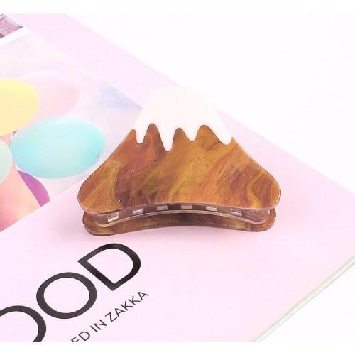 Large senior New Acetate gradient color matching simple pattern acrylic Women girl Hair Clip Accessories