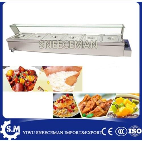Wholesale Price Restaurant Equipment 6-Pan Electric Food Warmer