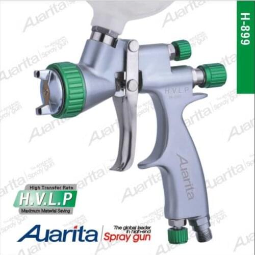Original Auarita HVLP-H899 Water Based HVLP Gravity Feed Air Spray Gun - 1.3mm Nozzle, 600cc cup