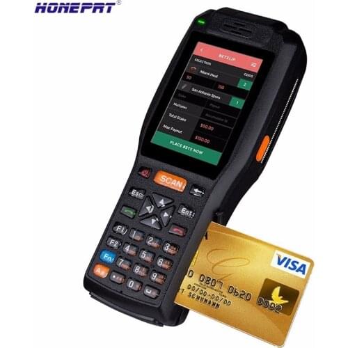 3.5inch all in one touch screen pos system with scanner and 2 inch printer With android 6.0 Operating System Support Free SDK