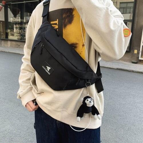 2021 Fashion Chest Bag Men Hip Hop Trend Waist Bag Unisex Nylon Crossbody Pouch Travel Messenger Bags Male Belt Waist Pack