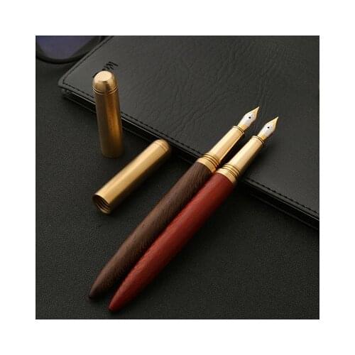 Brass&Wood fountain pen 0.7 metal pen