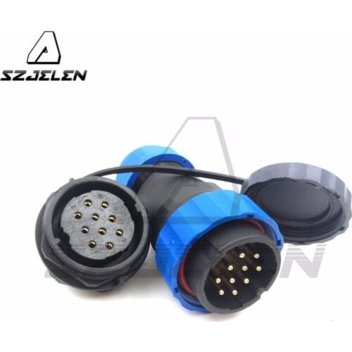 SD28TP-ZM , 10 Pin Waterproof Connector Plug and Socket IP67, Rated current 10A, Automotive power Cable Connectors