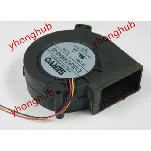 SERVO E1033H24B6AS-28 DC 24V 0.22A 97x97x33mm Server Blower Fan
