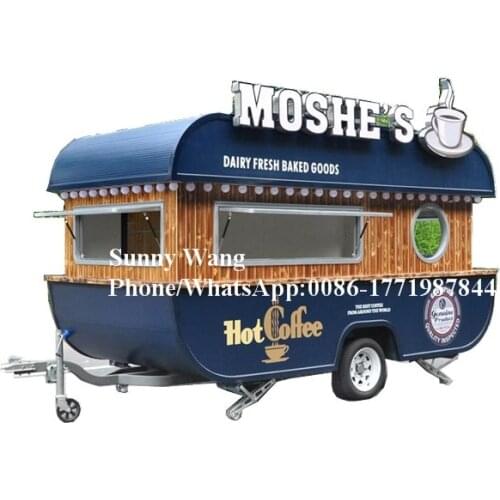 Can customized electric food truck mobile food cart fast food trailer kitchen trailer/ vans/ shopping carts