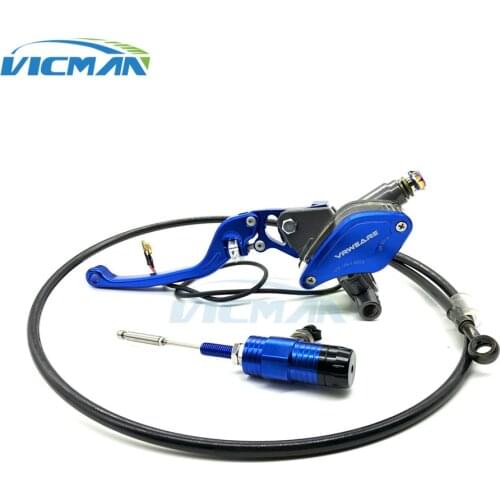 CNC Motorcycle Universal Adjustable Handle Brake Pump Brake hose Hydraulic Clutch Master Cylinder Racing Yamaha Kawasaki Honda