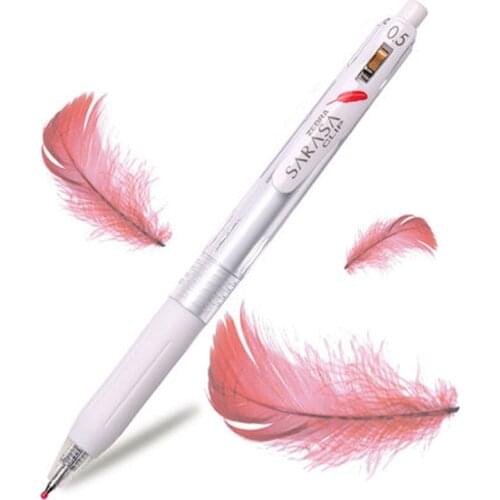 ZEBRA Gel Pen Red Feather Limited Edition JJ99 Student Exam Pen 0.5 Mm Rubber Pen Holder