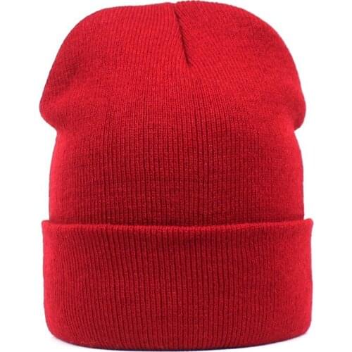 Women Hat Winter Beanie Autumn Acrylic Knit Brim Skiing Accessory For Outdoor Sports Teenagers