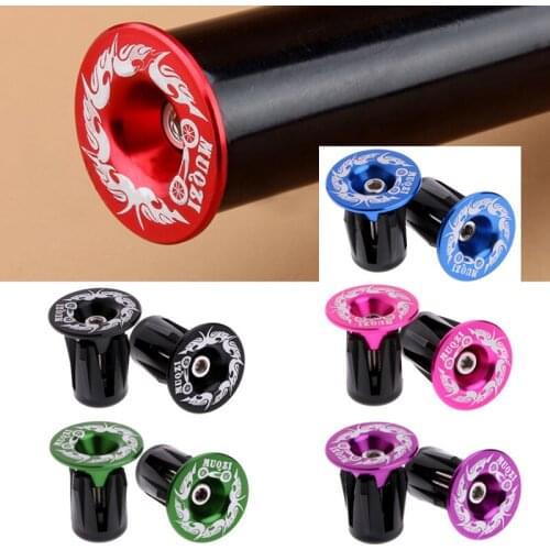 1Pair Cycling Bike Handlebar End Plugs Bike Cycling Handlebar Bar End Plugs Cap For MTB Road Dropshipping
