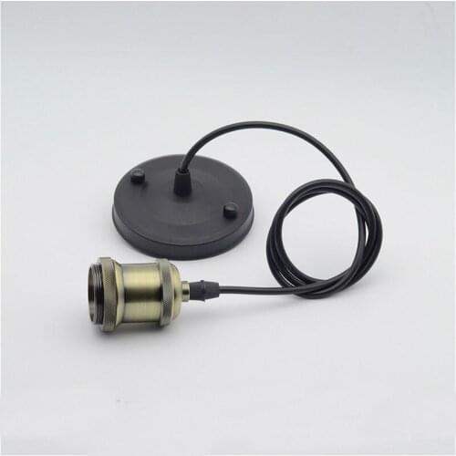 Retro hanging lights E27 aluminum lamp base holder for Vintage Coffee Bar Restaurant Decorative lighting lampholder 5pcs