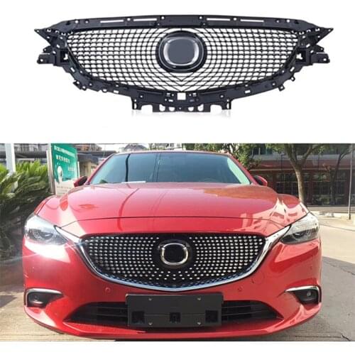 Fit for MAZDA 6 Atenza 2017 2018 2019 Car Accessories front ABS grill Car style ABS Diamond star racing grill grille