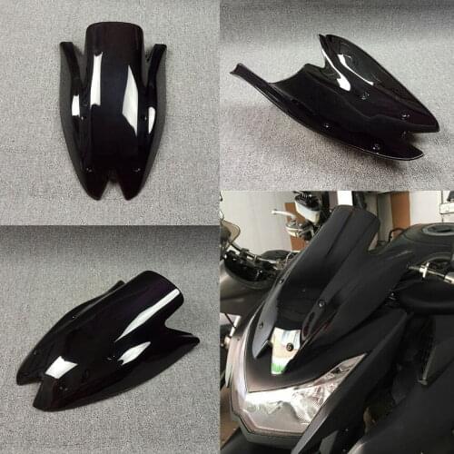 Z1000 2010 2011 2012 2013 Windshield WindScreen Deflectors Double Bubble For Kawasaki Z 1000 10 11 12 13 Black