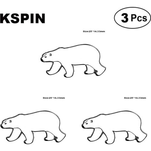 Polar Bear Lapel Pin Brooches Pins Flag badge Brooch Badges