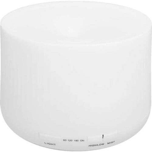 Ozone Generator Ozonizador 500ml Mini Humidifier with 7 LED Color Silent Ambient Light Aroma Diffuser 100‑240V Ionizer Air