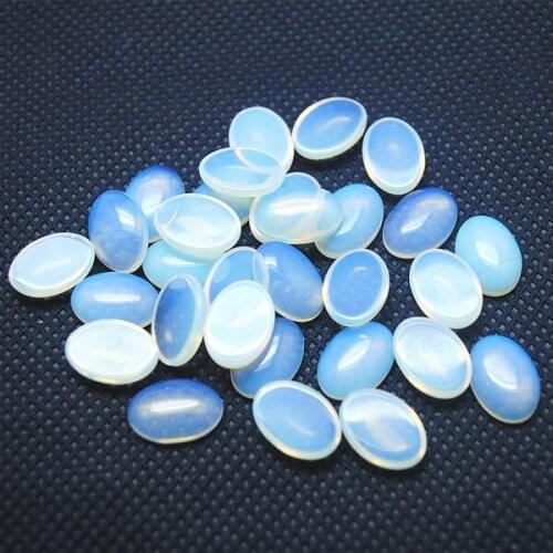 20pcs opal glass cabochon for fashion jewelry ring or earring making size 10x14mm fashion glass jewelry accessories