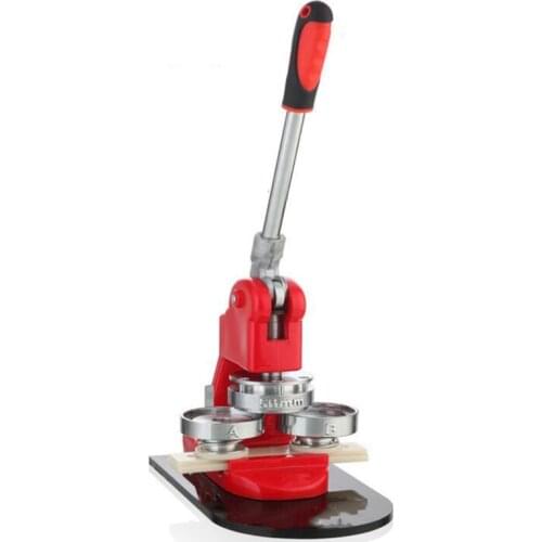 Badge Maker Machine Making Pin Button Press Cutter + Mold+1000pcs Meterial Making Pin Button +100pcs Photographic Paper+Cutter