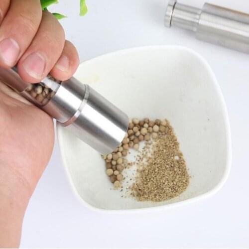 Seasoning Grinding Stainless Steel Manual Pepper Grinder Salt & Pepper Mill Grinder Kitchen Tools Accessories For Cooking