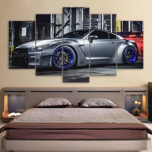 Modular HD Canvas Painting Frame Printed Wall Art Picture 5 Panel Sports Car Poster Living Room Modern Cuadros Home Decor PENGDA
