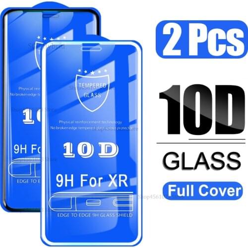 Newest 2PCS For iPhone11 iPhone 11 Pro 11Pro Max Xs XR XS Max X S R Curved Edge Screen Protector Full Cover Tempered Glass Film