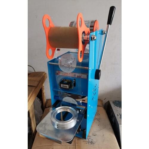 New ET-D9 220V Plastic Cup Sealing Machine ,Milk tea sealing machine,standard cup dia:9cm,9.5cm, With counting function