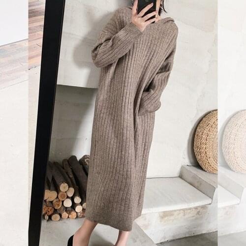 New Oversize Womens Sweaters Autumn Vintage Pullover Loose Winter Sweater Knitted New Women Cardigan Knit Button Loose