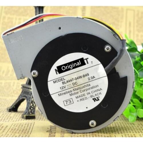 Original new 100% working ForNMB BL4447-04W-B49 11028 12V 2A 2wire Turbine Centrifugal Fan Blower Metal Frame,High Tempreture Re