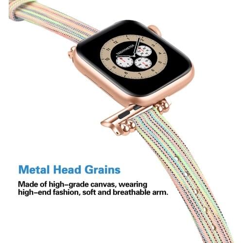 Strap for apple watch band 38mm 42mm iWatch 6 SE 5 4 band 40/44mm Sport Nylon Wristband apple watch Bracelet 38/42mm Accessories