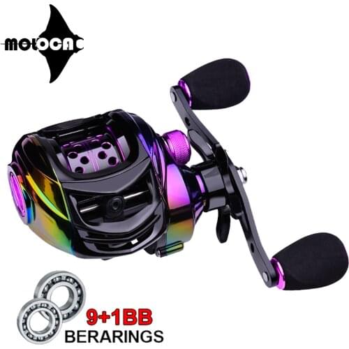 Baitcasting Fishing Reel Lightweight 7.2:1 Gear Ratio Casting Reels Max Drag 10KG Carretilha De Pesca Carp Fishing Wheel Tools