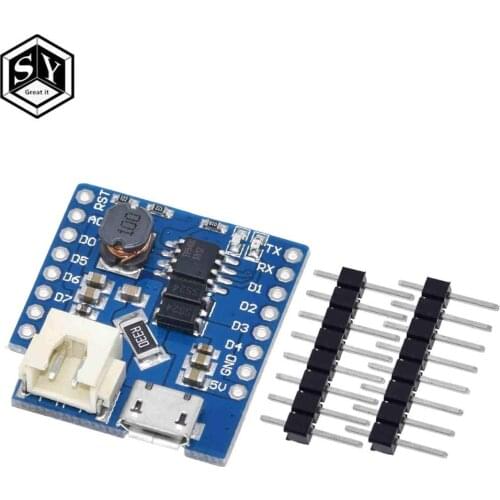 1PCS Great IT Battery Shield V1.1.0 For WEMOS D1 mini single lithium battery charging & boost