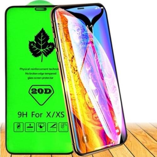20D Curved Full Protective Glass On The For iphone 7 8 6 6s PLus Tempered Screen Glass For iphone X XR XS Max 11 Protector Film