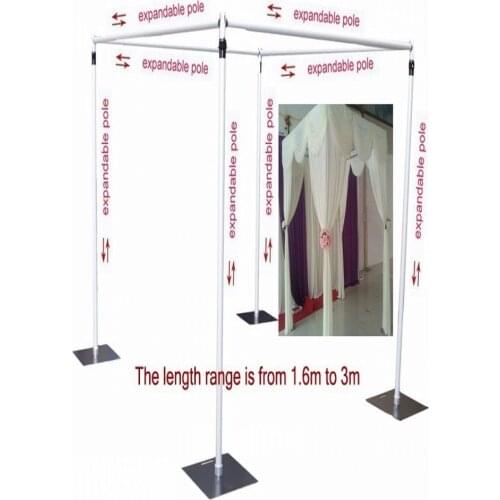 3MX3MX3M Wedding Square Canopy/Chuppah/Arbor Drape Stand Wedding Decor Piping Frame Wedding Backdrop Stand Wedding Supply