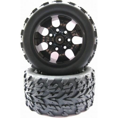 4Pcs/Lot For RC 1/10 Scale Models Rubber Tires Tyre Rim Wheel 115mm*55mm RC Car HSP Off-Road Monster Truck Remote Control Cars