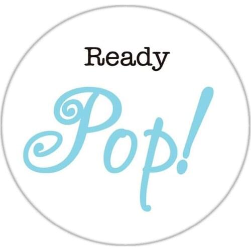 OEM Ready POP Sticker Label Tap Thanks For Celebrating With Popcorn Stickers Baby Shower Favor Stickers 54 Pieces One Pack
