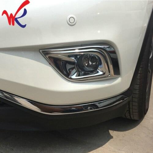 Loyalty for Nissan Murano 2015 2016 Front Fog Light Lamp Cover Trim Frame ABS Chrome Car Styling Auto Accessories