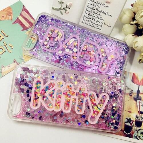 3D Customize Name Letter Liquid Quicksand Phone Case For Samsung Galaxy S21 S20 FE S8 S9 S10 Plus Note 20 10 8 9 Ultra