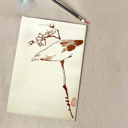 Woodcut Watermark Letterhead Chinese Exquisite Rice Paper Letterheads 48pcs Colorful Calligraphy Painting Xuan Paper Letterheads