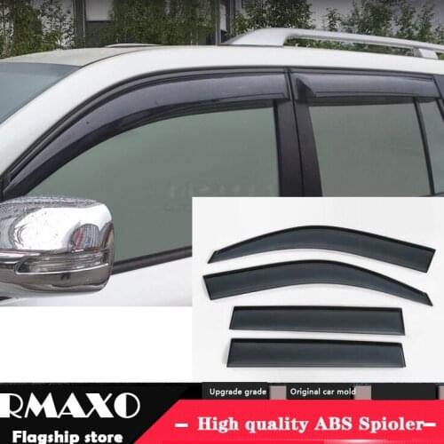 For TOYOTA LAND CRUISER 2010-2018 Plastic Window Visor Vent Shades Sun Rain Deflector Guard For LAND CRUISER 4pc/set