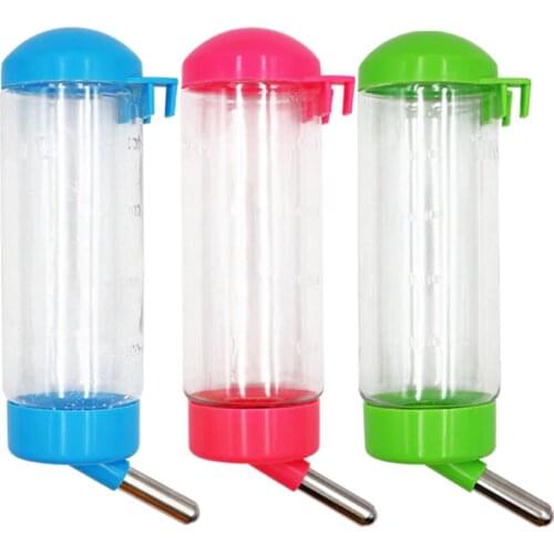 500 ML Rabbit Drinker Bottle Automatic Pet Waterer Nipple Bottle For Dogs Rabbit Pet Water Dispenser Hang Bottle Drinker