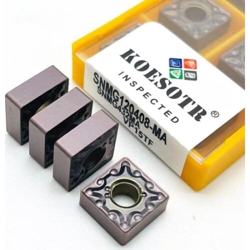10PCS SNMG120408 MA VP15TF external planing machine turning tool metal turning tool CNC lathe tools cutting tool SNMG 120408