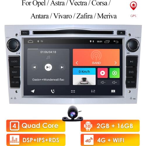 Hizpo Quad-Core 2 DIN RAM:2GB Android 10.0 Car DVD Player For Opel Astra H Vectra Corsa Zafira B C G car GPS Radio stereo 4GWIFI